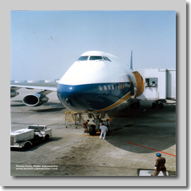 G-HUGE arrives at Narita via Moscow